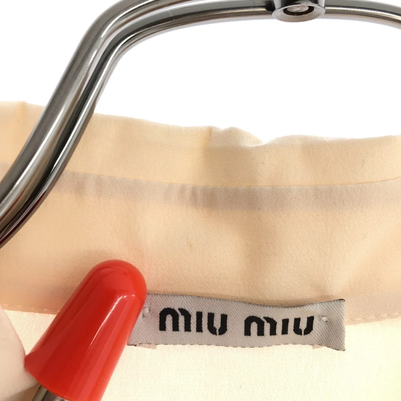 miu miu / ミュウミュウ | シルク フリル シャツ ブラウス | 40 | レディース