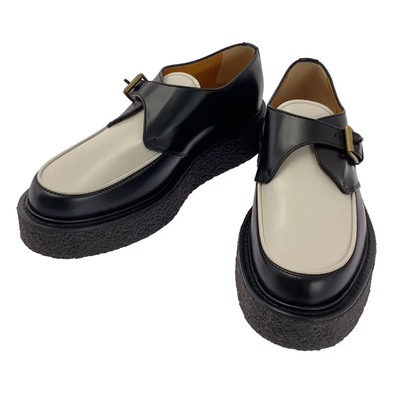 TOD'S / トッズ | レザー バイカラー プラットフォーム モカシンローファー | 39 | レディース