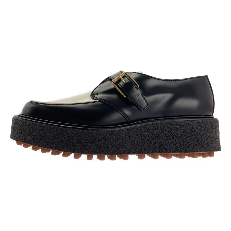 TOD'S / トッズ | レザー バイカラー プラットフォーム モカシンローファー | 39 | レディース