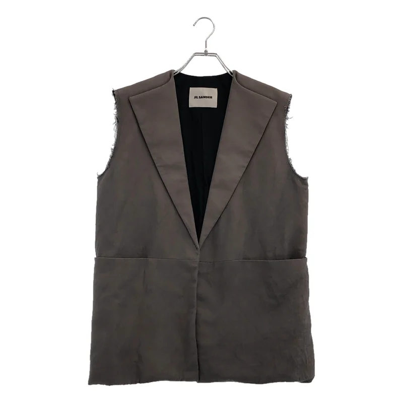 JIL SANDER / ジルサンダー | TAILORED VEST ジレ ベスト | 32 | レディース