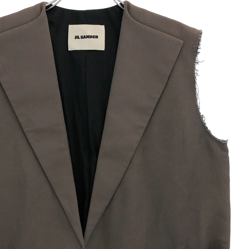JIL SANDER / ジルサンダー | TAILORED VEST ジレ ベスト | 32 | レディース