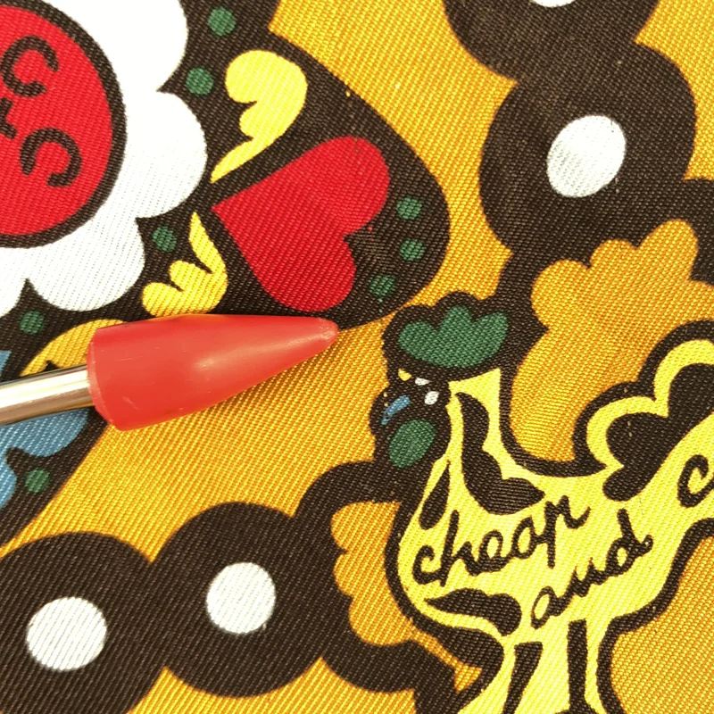 MOSCHINO / モスキーノ | シルク 切替 フリンジ ストール |
