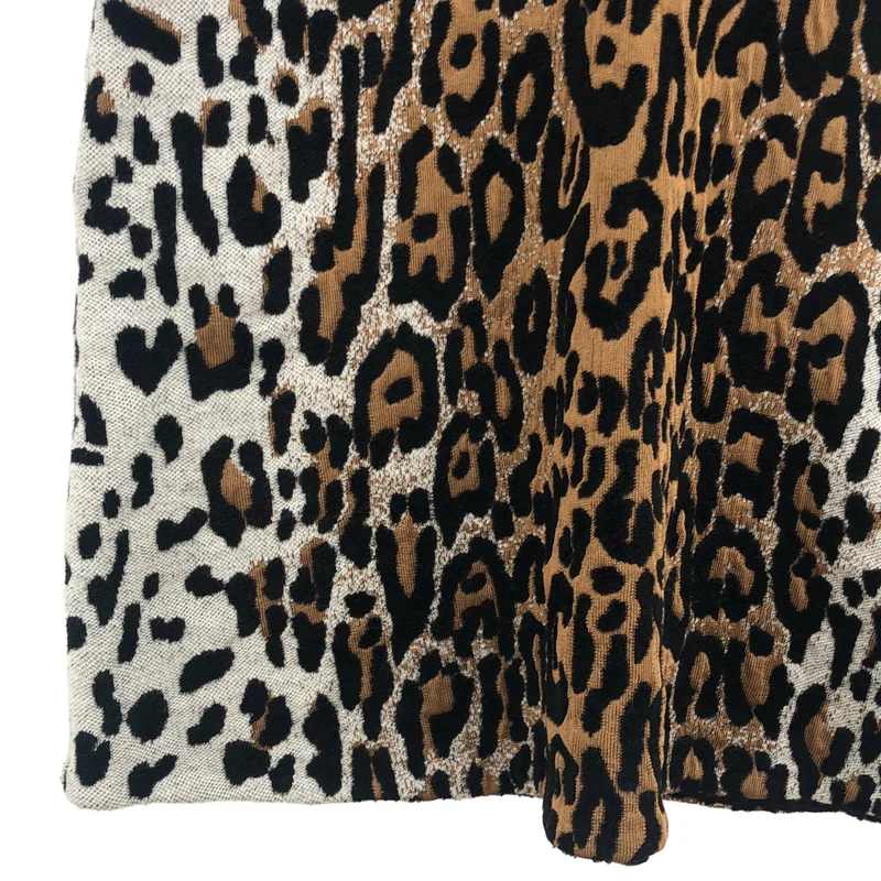 STELLA McCARTNEY / ステラマッカートニー | レオパード柄 ニットワンピース | 38 | レディース