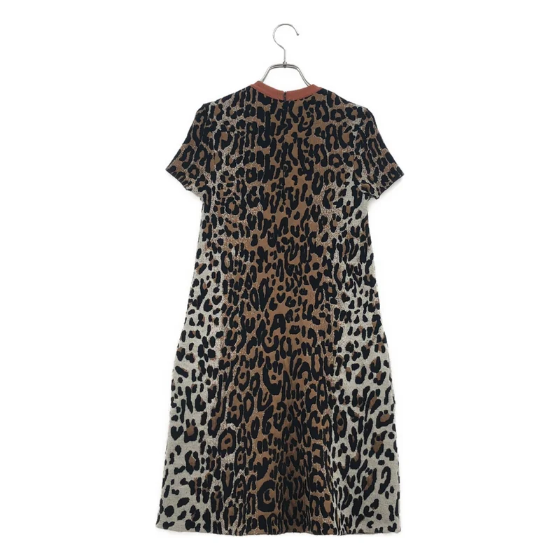 STELLA McCARTNEY / ステラマッカートニー | レオパード柄 ニットワンピース | 38 | レディース
