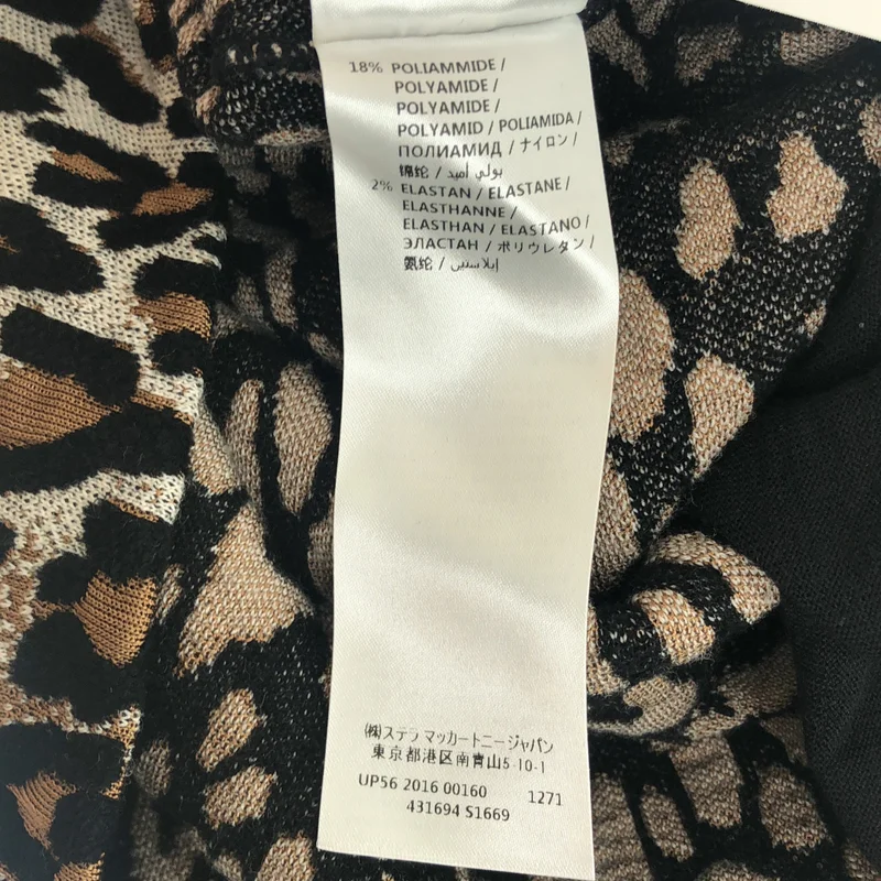 STELLA McCARTNEY / ステラマッカートニー | レオパード柄 ニットワンピース | 38 | レディース