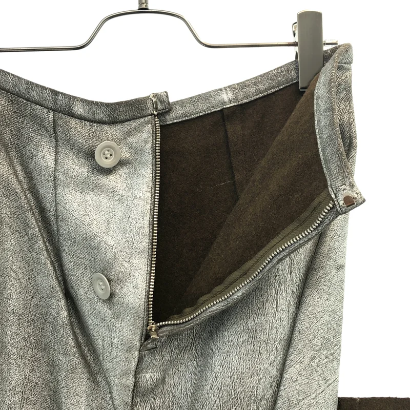 COMME des GARCONS / コムデギャルソン | 1994AW | ウール 樹脂コーティング ラップスカート | S | レディース