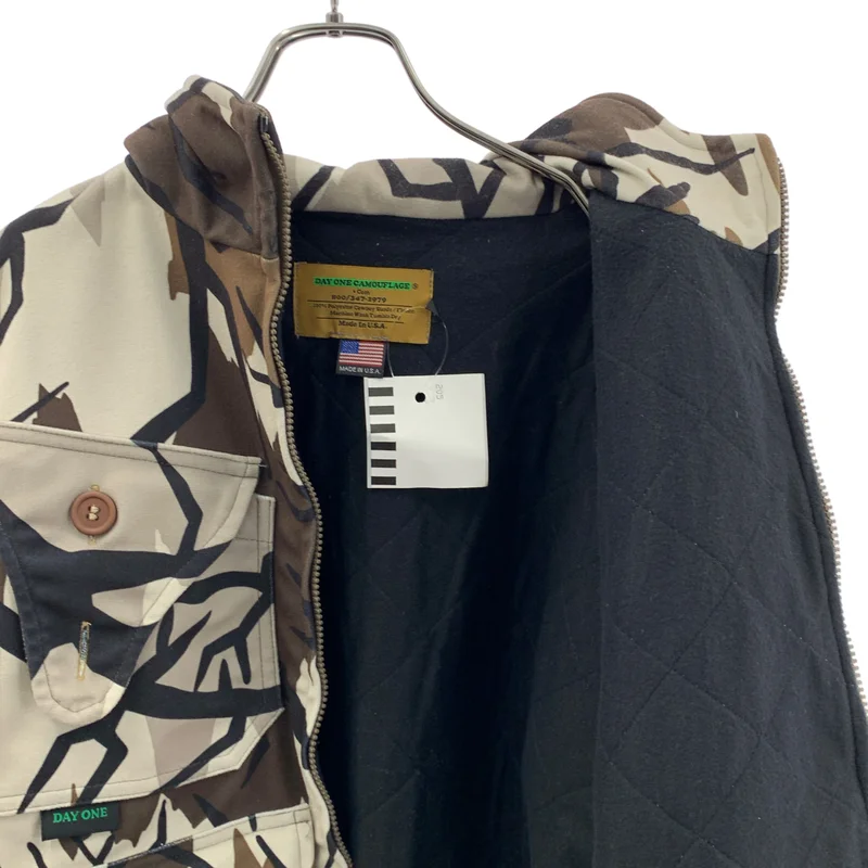 DAYONE CAMOUFLAGE / デイワンカモフラージュ | トライバルカモ ハイネック フリースジャケット | L | メンズ