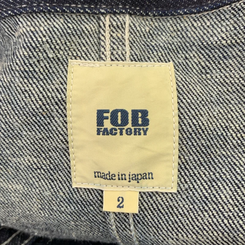 FOB FACTORY / エフオービーファクトリー | COVER ALL / カバーオール デニムジャケット | M | メンズ