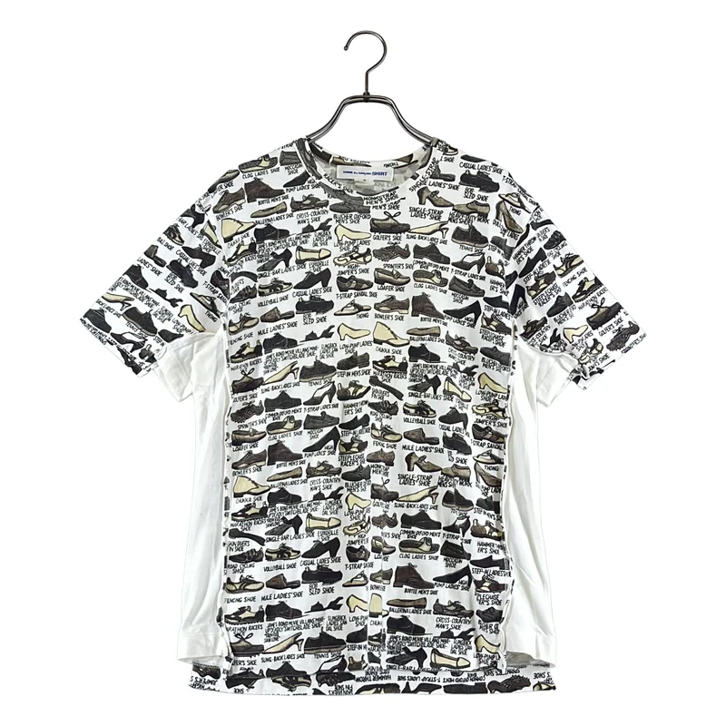 COMME des GARCONS SHIRT / コムデギャルソンシャツ | 総柄 インサイドアウト Tシャツ カットソー | S | メンズ