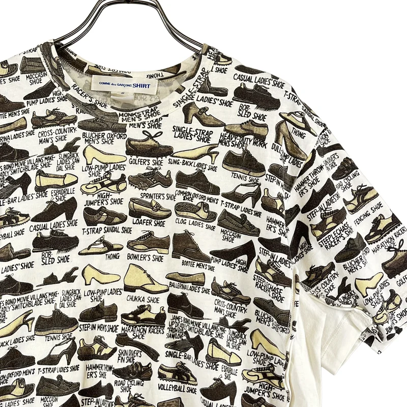 COMME des GARCONS SHIRT / コムデギャルソンシャツ | 総柄 インサイドアウト Tシャツ カットソー | S | メンズ
