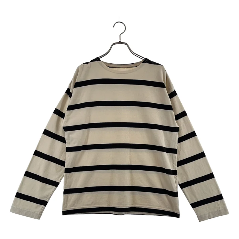 MHL. / エムエイチエルマーガレットハウエル | コットン ボーダー クルーネックカットソー | M | レディース