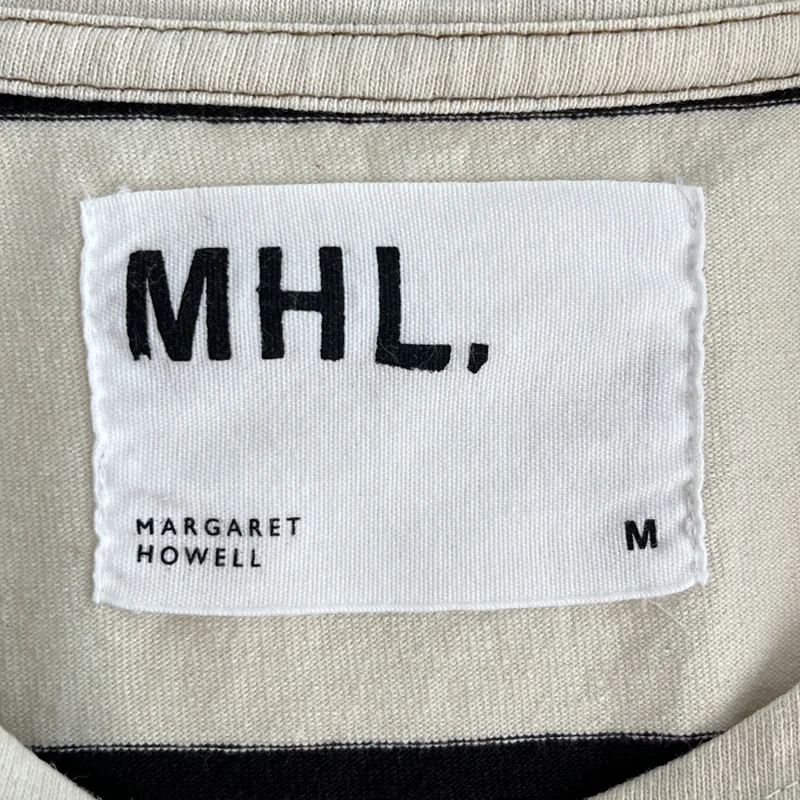 MHL. / エムエイチエルマーガレットハウエル | コットン ボーダー クルーネックカットソー | M | レディース