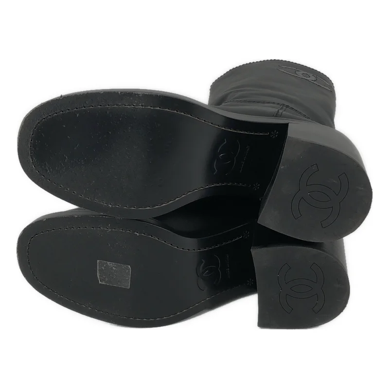 CHANEL / シャネル | ココマーク レザー ブーツ G39614 | 38C | レディース