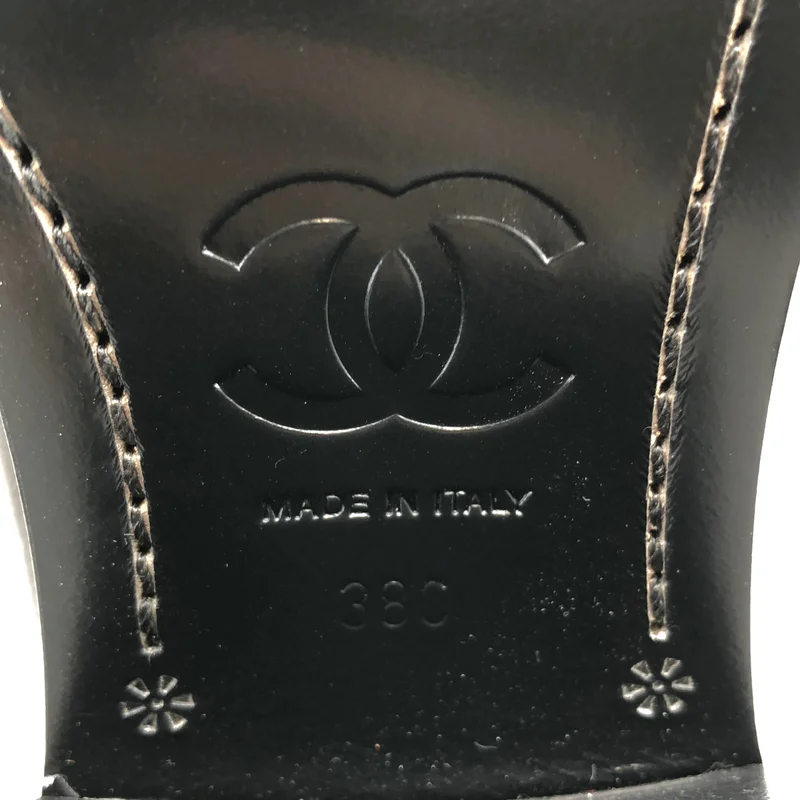 CHANEL / シャネル | ココマーク レザー ブーツ G39614 | 38C | レディース