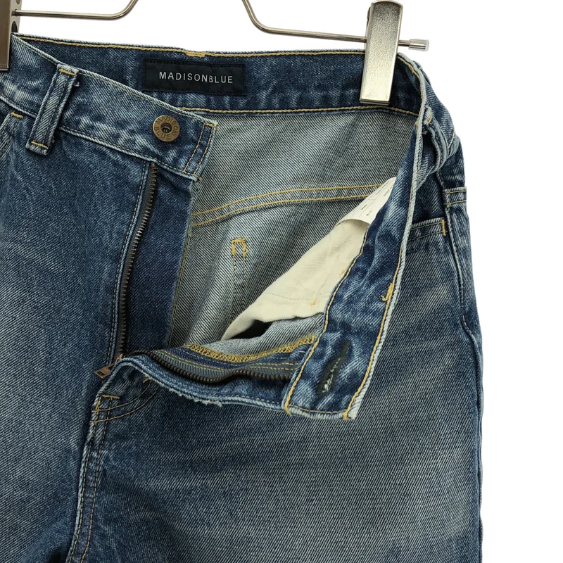 MADISON BLUE / マディソンブルー | ダメージ加工 HEM CUT FLARE PT DENIM パンツ | M | レディース