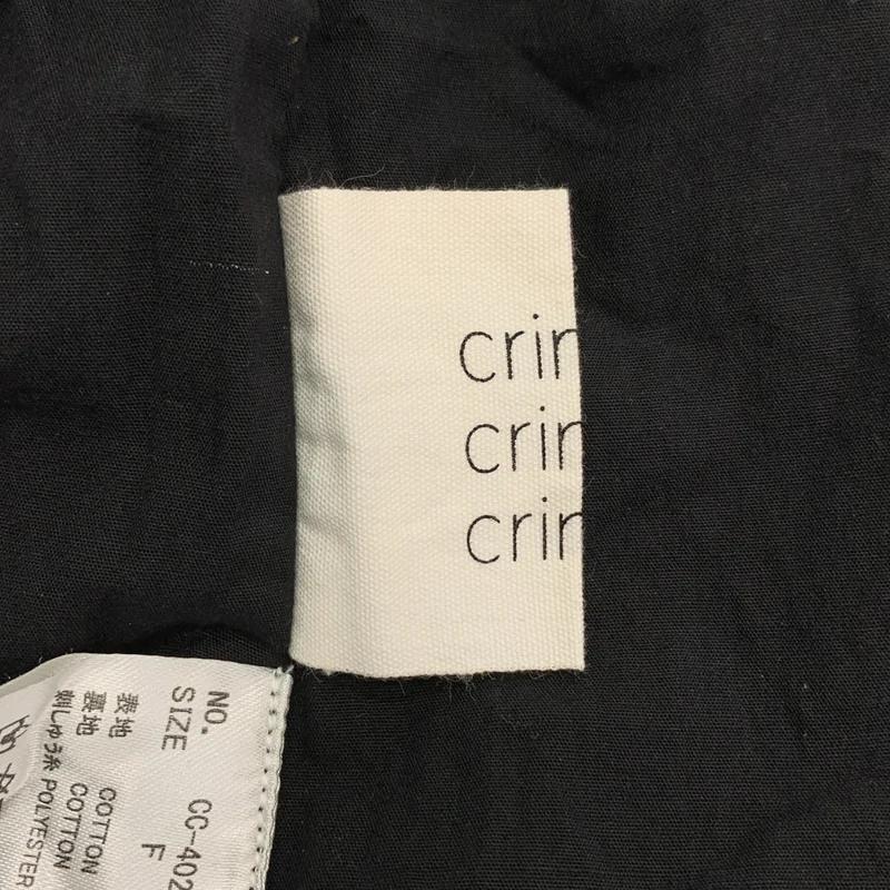 crinkle crinkle crinkle / クリンクル クリンクル クリンクル | embroidery twill チノ ワイドパンツ | F | レディース
