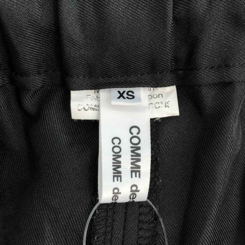 COMME des GARCONS COMME des GARCONS / コムコム | 2024SS | ウールギャバ サイドジップ クロップド イージーパンツ | XS | レディース