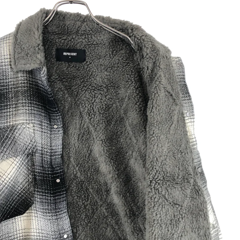 REPRESENT / リプレゼント | SHERPA SHIRT / ウール混 チェック シェルパシャツ | M | メンズ