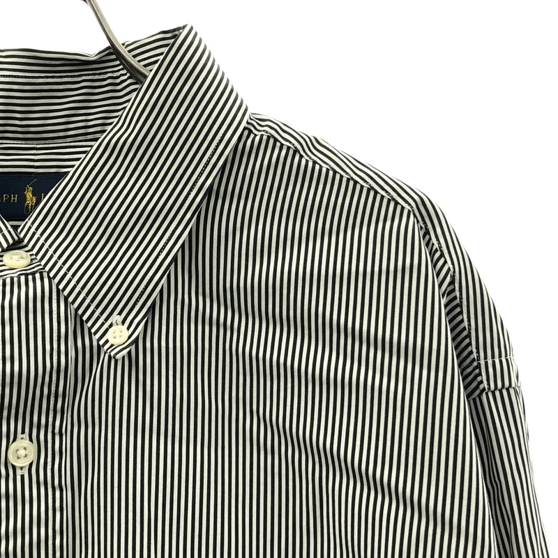 RALPH LAUREN / ラルフローレン | ストライプ ワンポイントポニー オーバーサイズ シャツ | 17 1/2 34-35 | メンズ