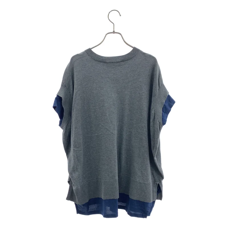 ENFOLD / エンフォルド | 2025SS | KNIT LAYERED PULLOVER ニット レイヤード プルオーバー | 38 | レディース
