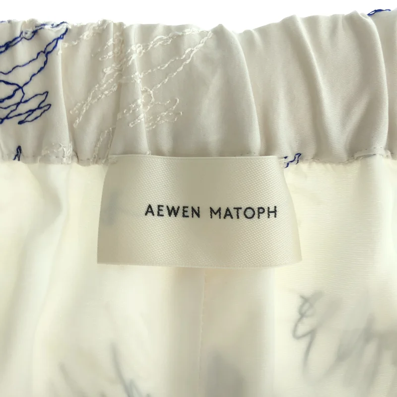 AEWEN MATOPH / イウエンマトフ | エンブロイダリー ワイドパンツ | 36 | レディース