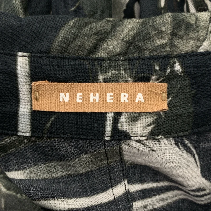 NEHERA / ネヘラ | コットン プリント サイドスリット シャツ | 36 | レディース