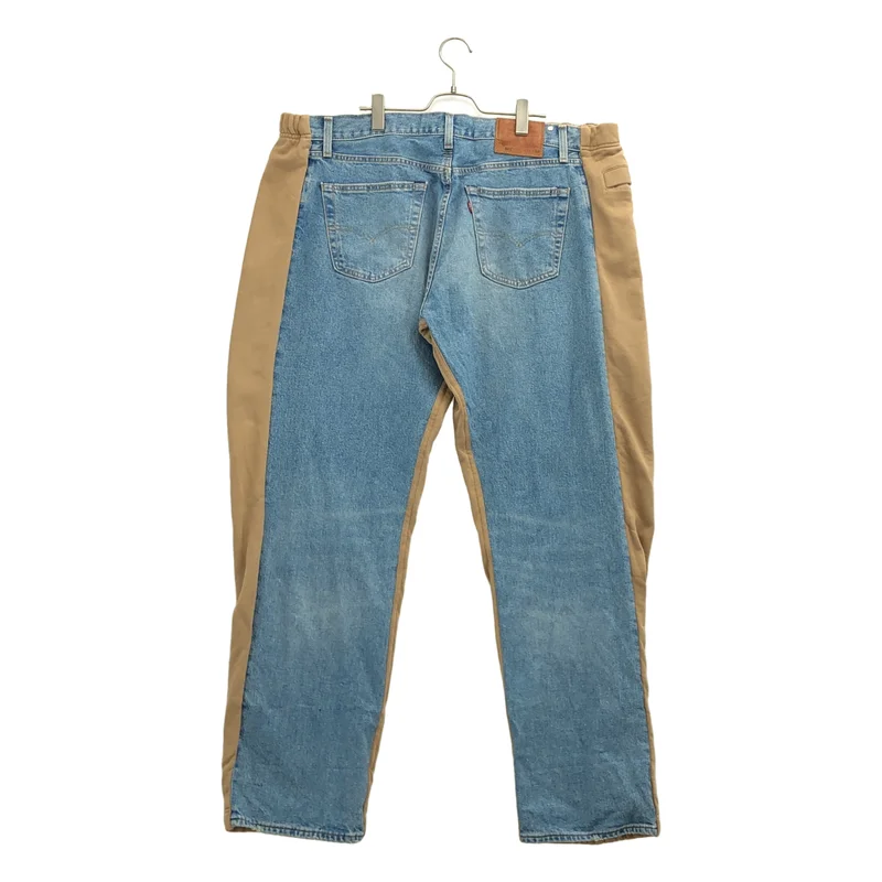BLESS / ブレス | OVER JOGGING JEANS / オーバー ジョギングジーンズ スウェット切り替え デニムパンツ |