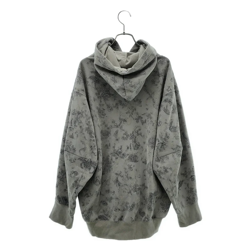 Mame Kurogouchi / マメクロゴウチ | 2024SS | Floral Flock Printed Fleece Lining Hoodie フーデッドパーカ | 2 | レディース