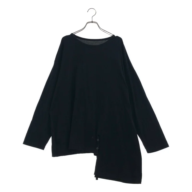 Yohji Yamamoto FEMME / ヨウジヤマモトファム | 2025AW | COTTON SINGLE JERSEY 2WAY PO 変形カットソー | 2 | レディース
