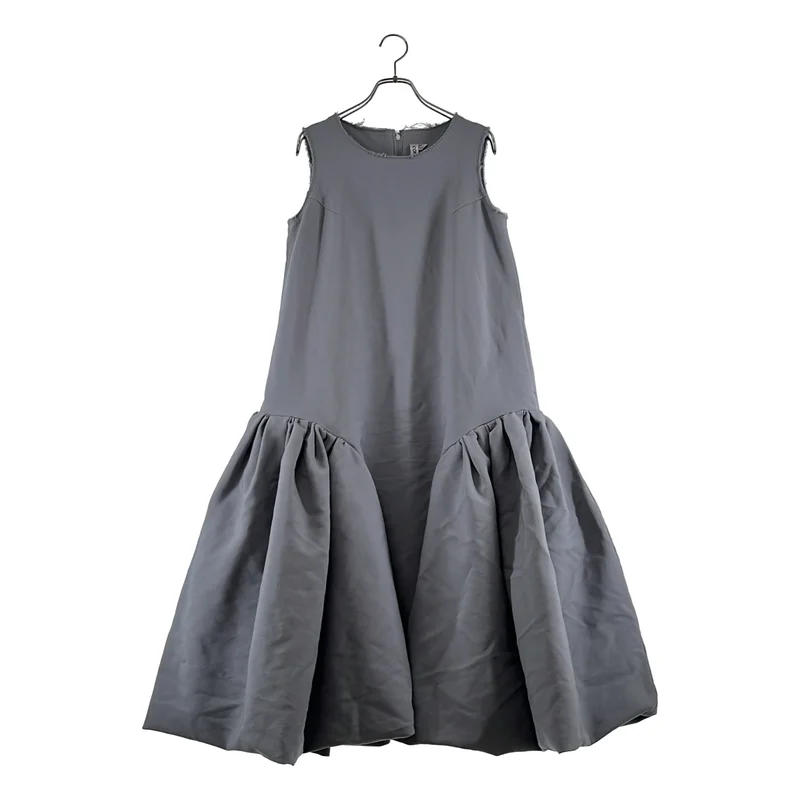 COMME des GARCONS / コムデギャルソン | 2023SS | ポリエステルギャバ ノースリーブ ボリュームワンピース | XS | レディース