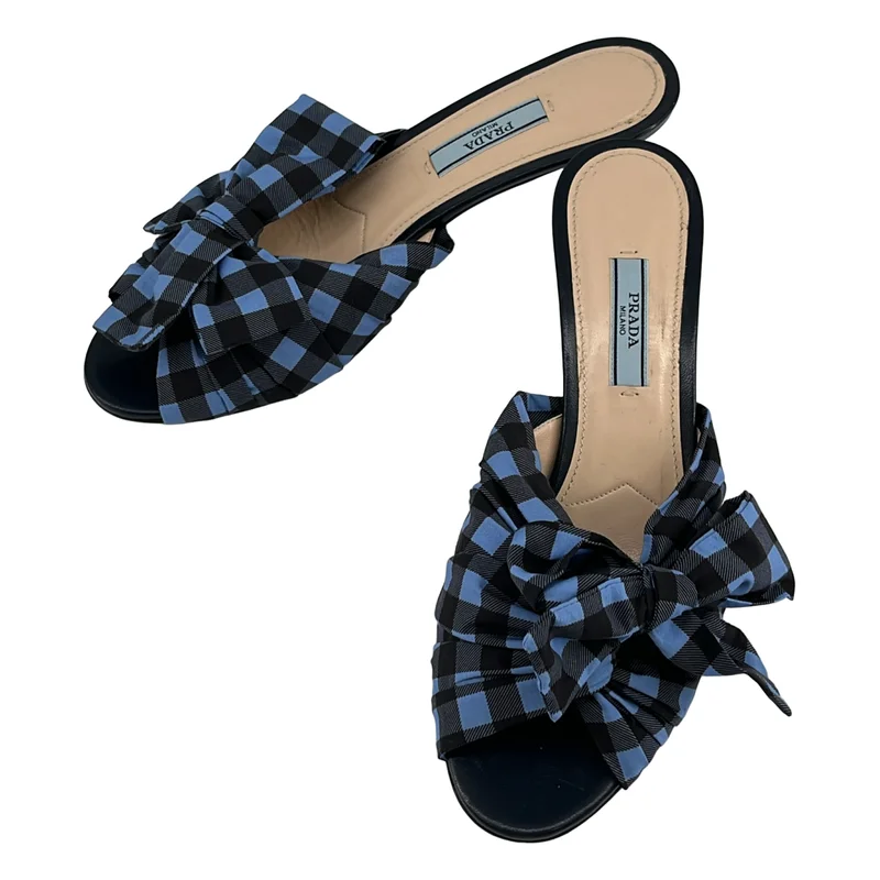 プラダ ミュール 37 レディース - レザー レザー（本革） PRADA(プラダ