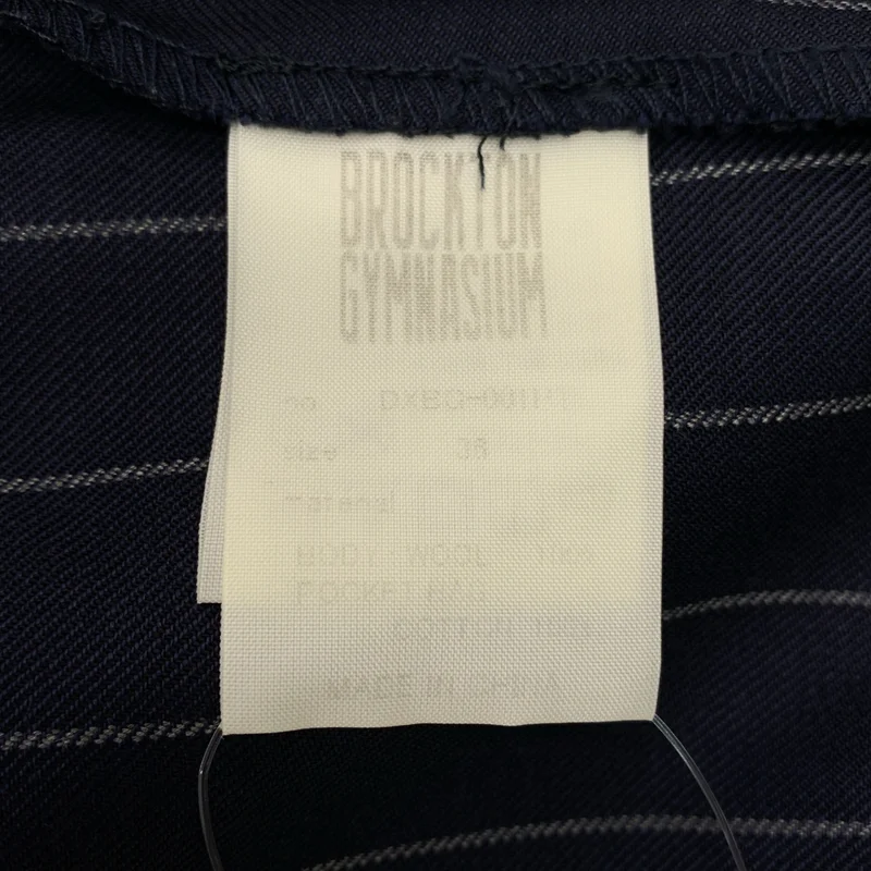 BROCKTON GYMNASIUM / ブロックトンジムネイジアム | ストライプ ウエストロゴ パンツ | 36 | レディース