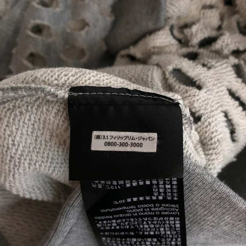 3.1 Phillip Lim / スリーワンフィリップリム | Laser Cut Lightning Bolt Sweat / レーザーカット サイドスリット オーバースウェット | XS | レディース