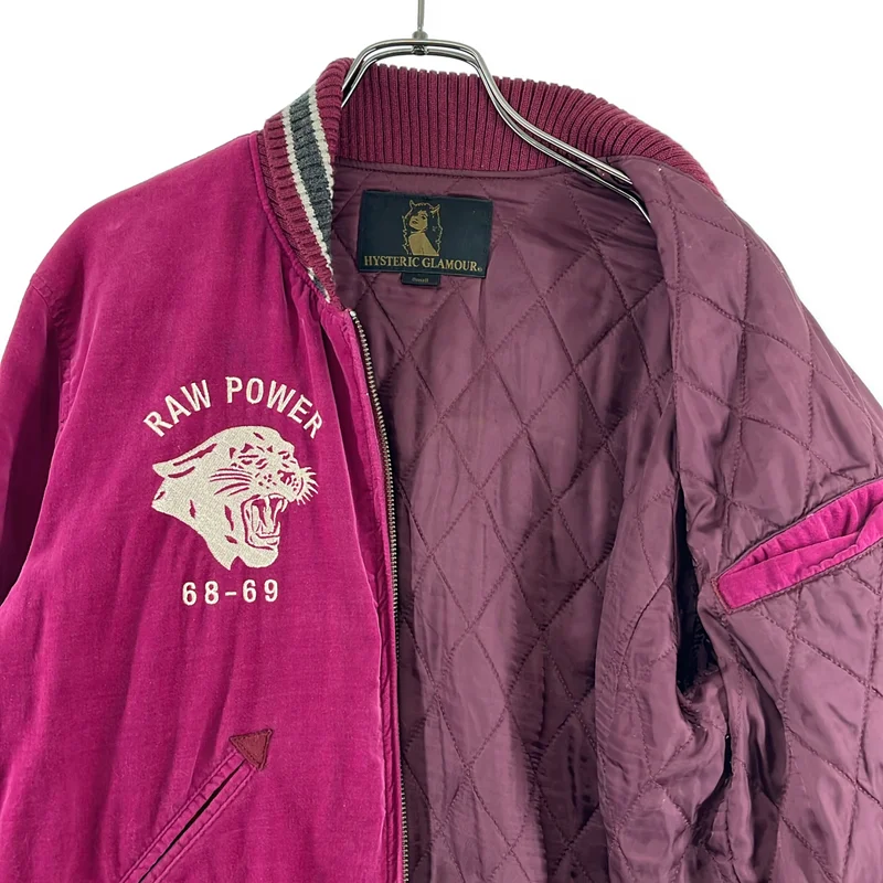 HYSTERIC GLAMOUR / ヒステリックグラマー | ベロア スカジャン ジャケット | S | メンズ