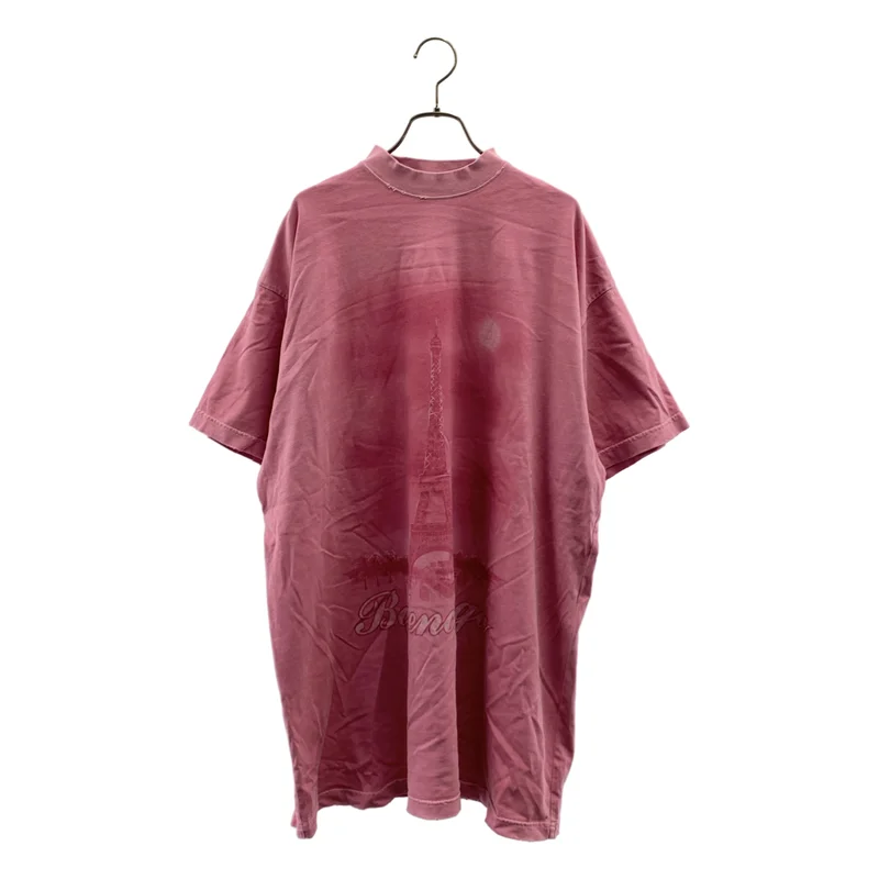 BALENCIAGA / バレンシアガ | 2024SS | PARIS MOON Oversized Tee ヴィンテージ加工 Tシャツ | 2 | メンズ
