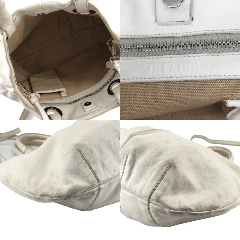 JIL SANDER / ジルサンダー | レザー ハンドバッグ |