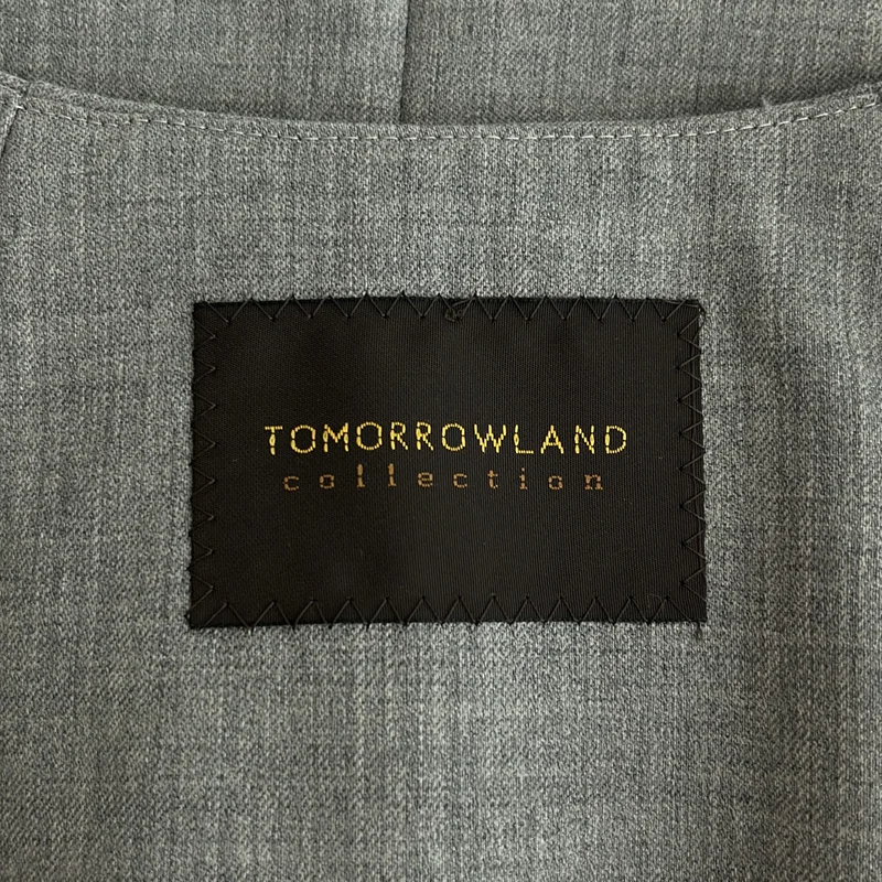 TOMORROWLAND collection / トゥモローランドコレクション | ファインウーステッドウール カラーレスジレ | 36 | レディース