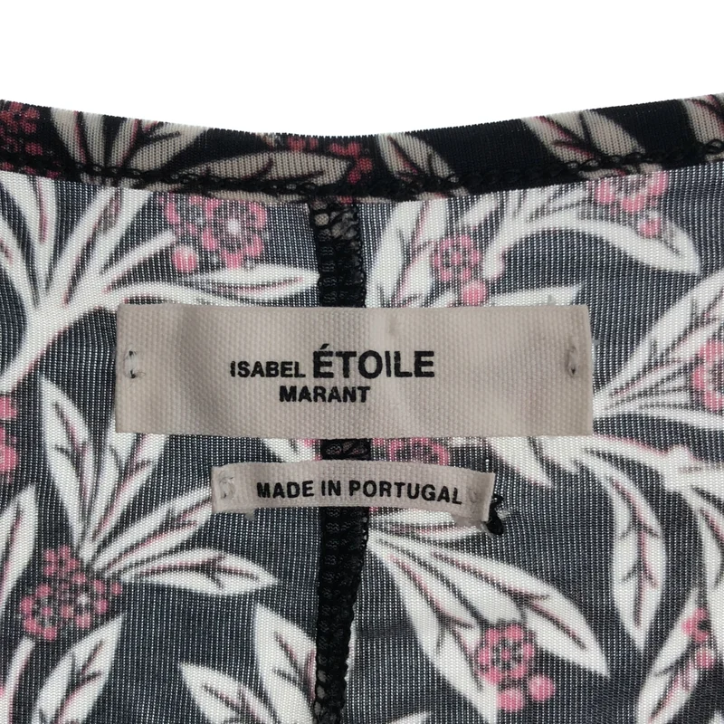 ISABEL MARANT ETOILE / イザベルマランエトワール | ストレッチ 総柄 Vネック ワンピース | 38 | レディース
