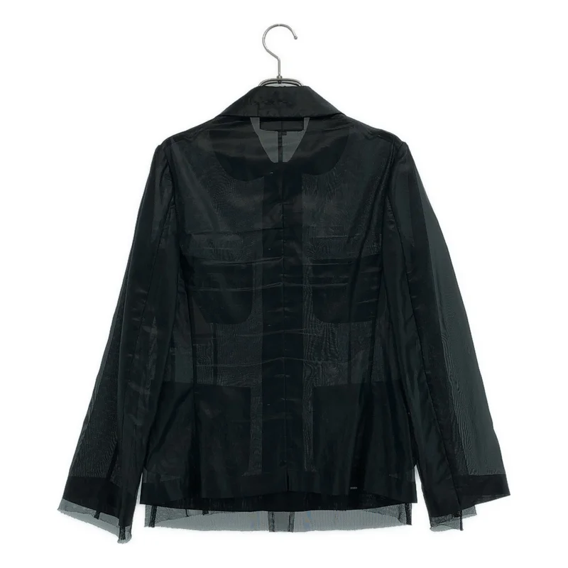 tricot COMME des GARCONS / トリココムデギャルソン | 2007SS | メッシュレイヤード フリルカラー シアージャケット | M | レディース