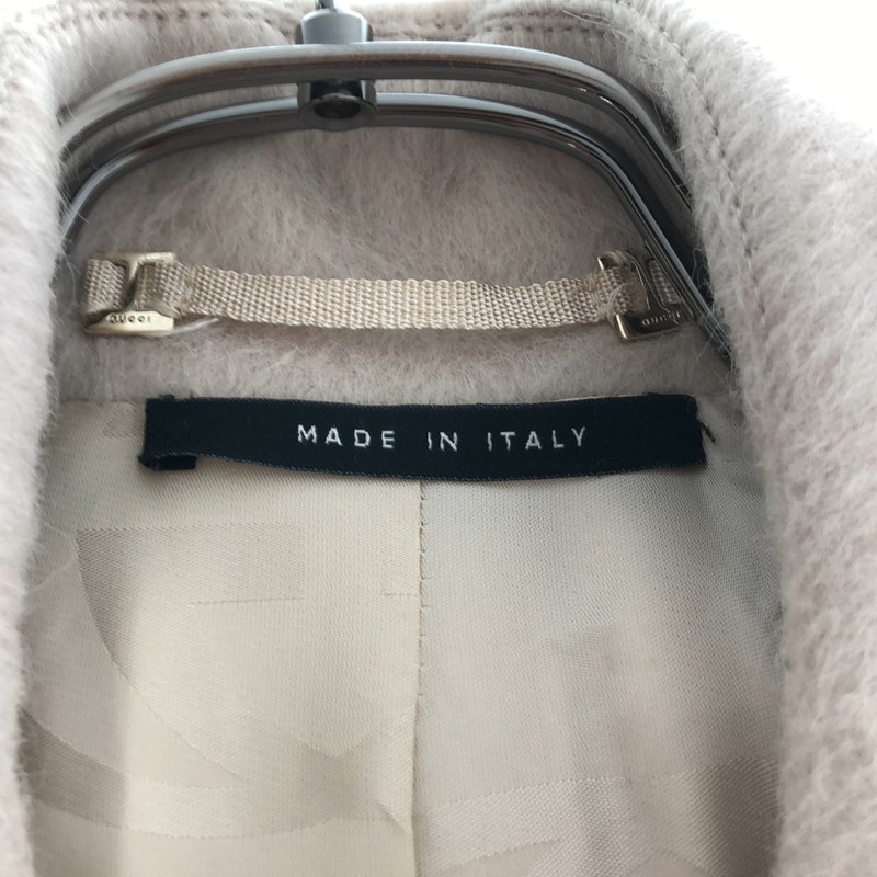 GUCCI / グッチ | ウール アルパカ リボン ハーフコート | 38 | レディース