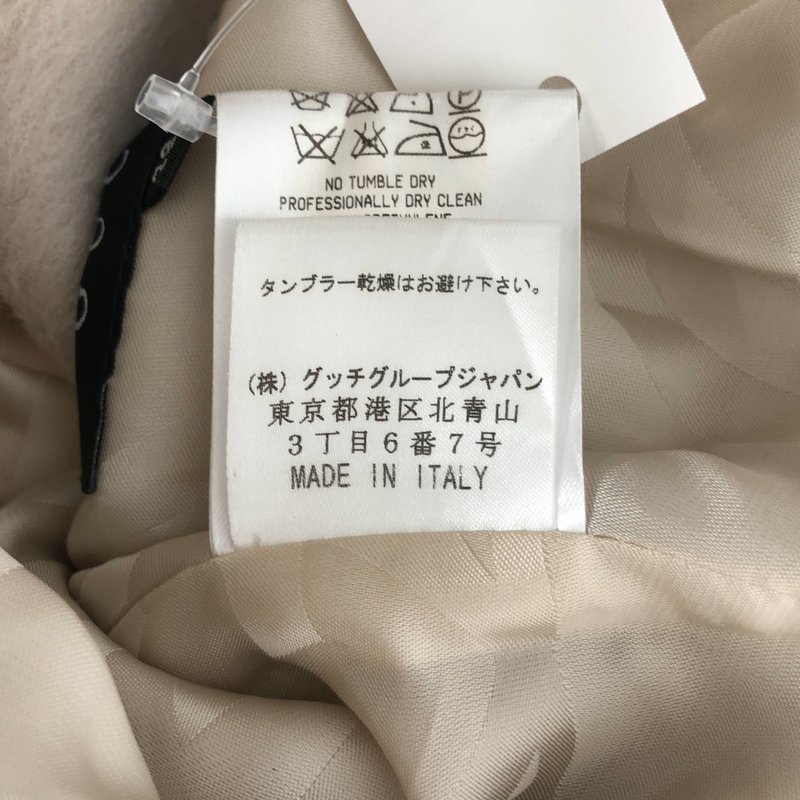 GUCCI / グッチ | ウール アルパカ リボン ハーフコート | 38 | レディース