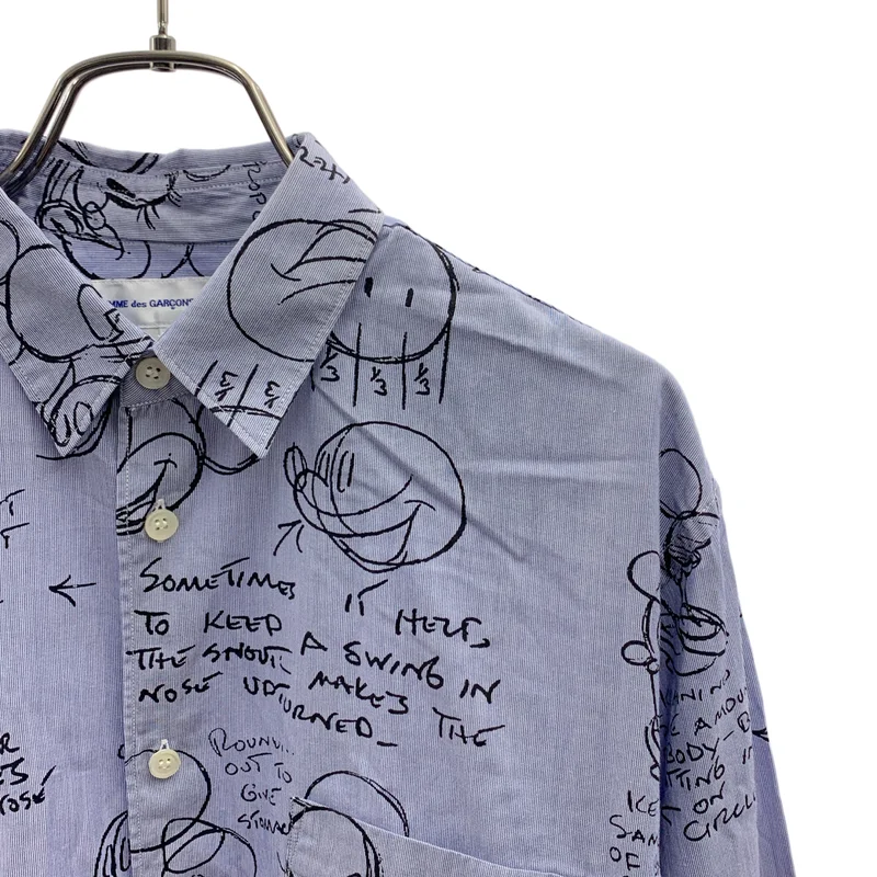 COMME des GARCONS SHIRT / コムデギャルソンシャツ | 2013AW | ×Disney / ミッキーマウス グラフィックプリント シャツ | XS | メンズ