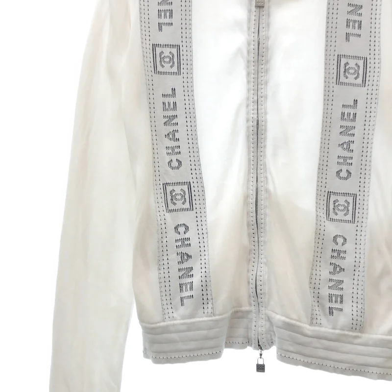 CHANEL / シャネル | コットン ロゴ フーデッド パーカ / スポーツライン | 38 | レディース