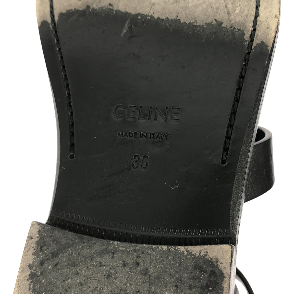 CELINE / セリーヌ | アンクルストラップ フラットサンダル | 36