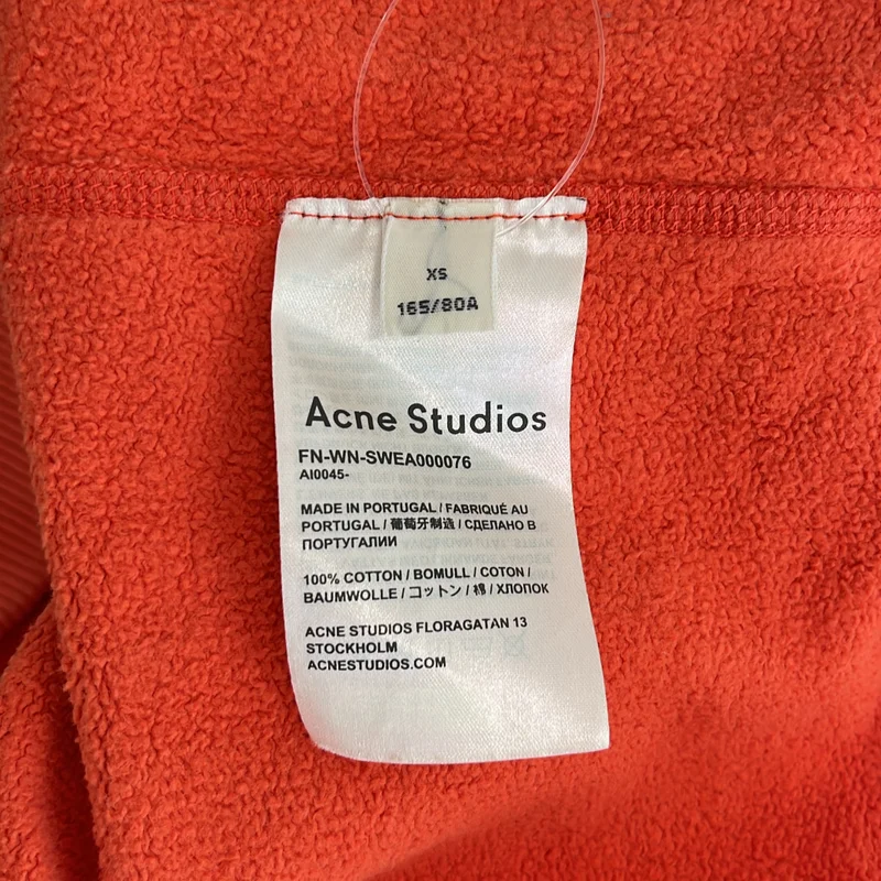 Acne Studios / アクネストゥディオズ | ロゴプリント クルーネック スウェット | XS | メンズ