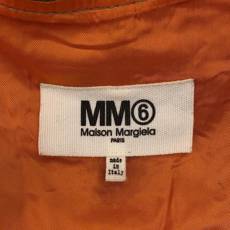 MM6 Maison Margiela / エムエムシックスメゾンマルジェラ | レザーパッチ プリーツ装飾 ミリタリー ブルゾン ジャケット | 36 | レディース