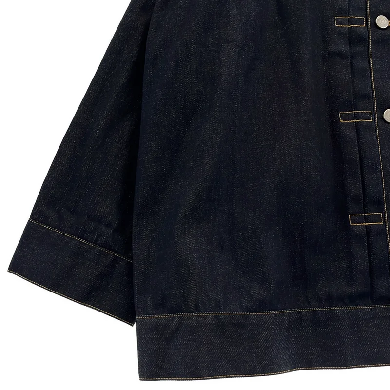beautiful people / ビューティフルピープル | selvedge denim big blouson セルヴィッチデニムビッグブルゾン | 38 | レディース