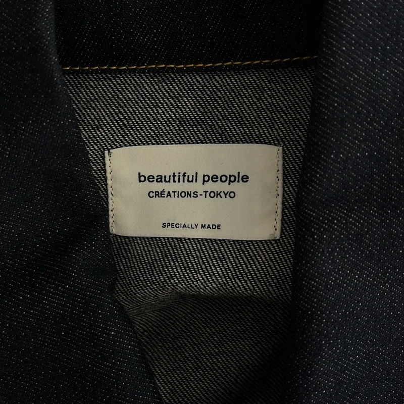beautiful people / ビューティフルピープル | selvedge denim big blouson セルヴィッチデニムビッグブルゾン | 38 | レディース