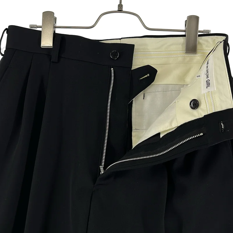 COMME des GARCONS GIRL / コムデギャルソンガール | 2025SS | ウール混 2タック ワイドパンツ | S | レディース