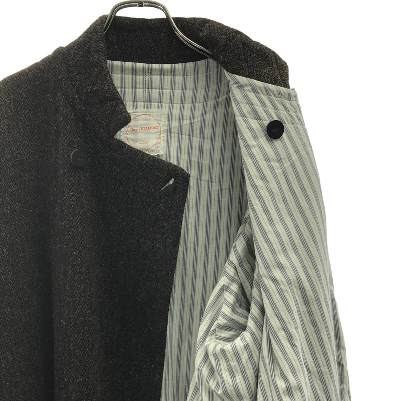 Chez VIDALENC / シェヴィダレンク | HARRIS TWEED ウール100% ロングコート | 2 | メンズ